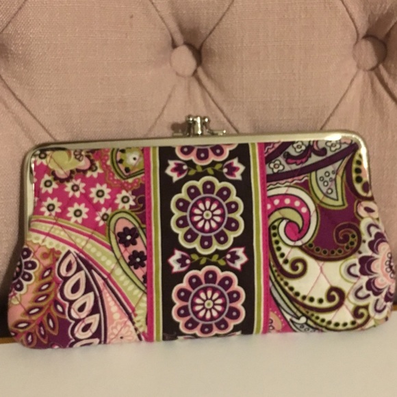 Vera Bradley Handbags - Vera Bradley Very Berry Paisley clutch wallet